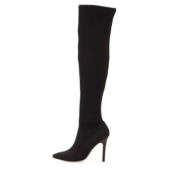 Halston Heritage Shoes - Halston Heritage Dani Black Ink Over the Knee Dress Boots
